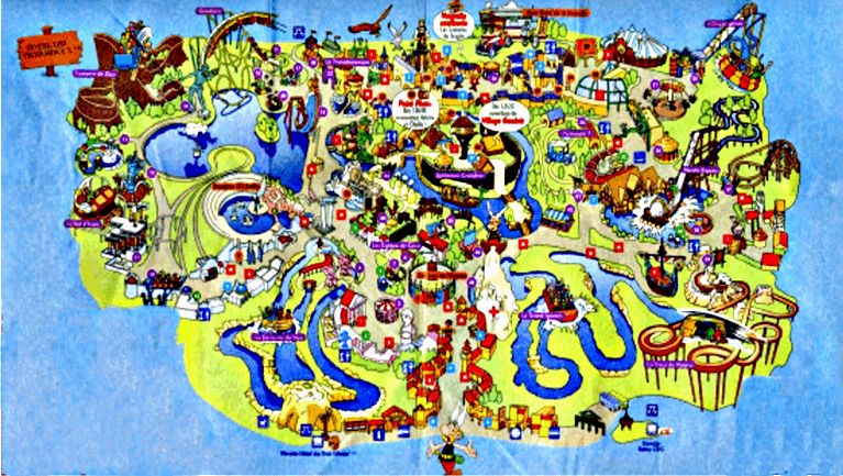 Plan Parc Asterix Imprimable – Parc Astérix Plan Touristique – ERLD